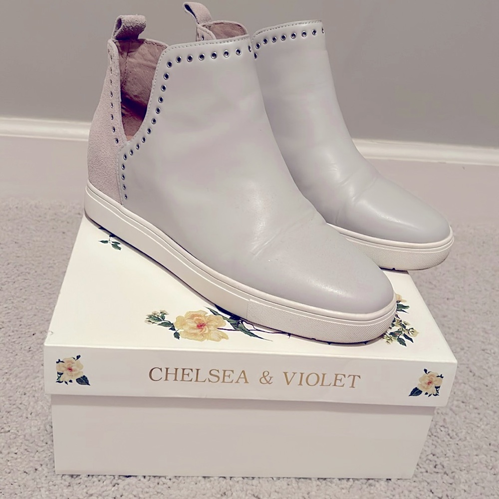 Chelsea & Violet high top slip on sneakers